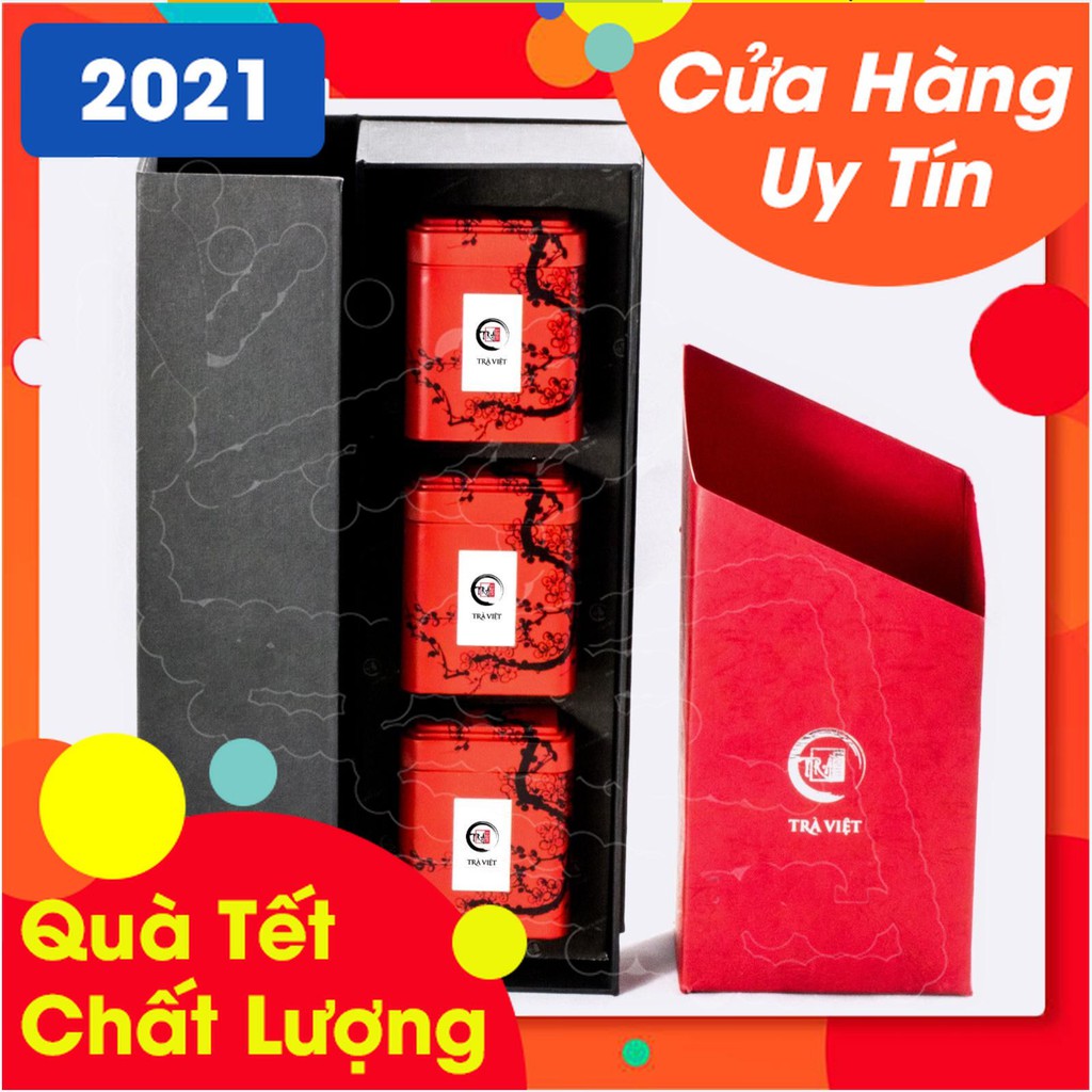 Hộp Quà Phát Lộc Trà Việt - Quà Tặng Trà Cao Cấp Với 3 Lựa Chọn Loại Trà Bên Trong [Chính hãng]