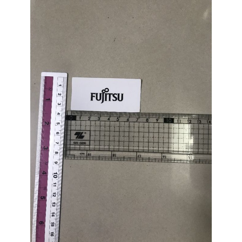 2 tem dán mặt lạnh điều hòa Fujitsu chữ đen