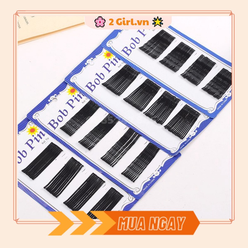 Set 36 Cây Kẹp Tăm Đen BOB PIN Cao Cấp