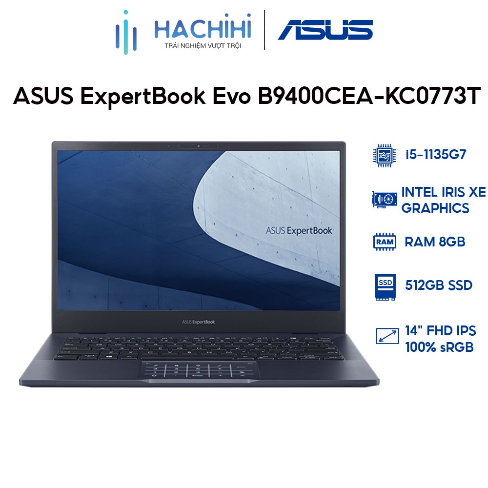 Laptop ASUS ExpertBook Evo B9400CEA-KC0773T i5-1135G7 | 8GB | 512GB |14' FHD | Win 10