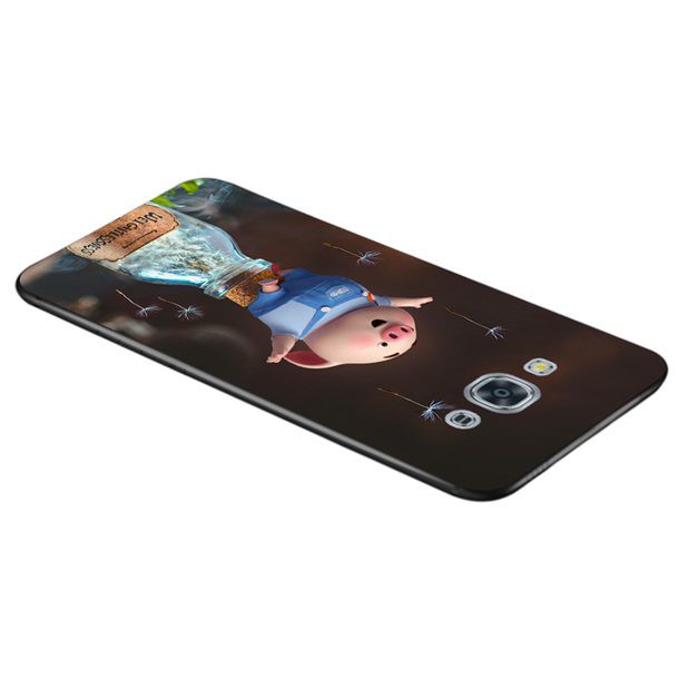 Ốp điện thoại in hình chú heo dễ thương cho Samsung Galaxy J2 J3 J4 J6 J5 J7 Prime Pro Plus Duo