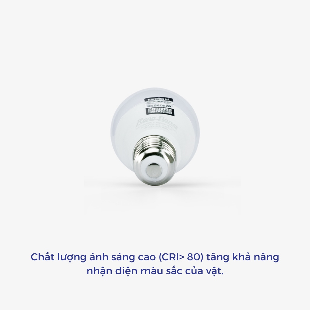 Bóng đèn LED BULB A tròn 15W  Rạng Đông,siêu sáng, Bảo hành 2 năm, Model LED A80N1/15W, tiết kiệm điện