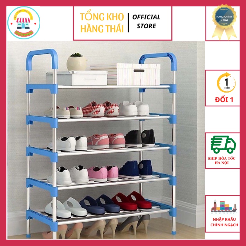 Kệ Để Giày Dép, Kệ Giày Dép 5 Tầng Inox Chắc Chắn - Kiểu Dáng Nhỏ Gọn Không Chiếm Diện Tích (SP56)