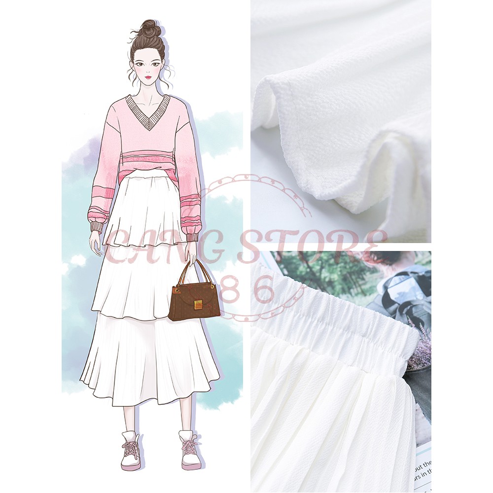 [Hàng sẵn-Có Ảnh thật] Chân váy voan 3 tầng hàng Quảng Châu cực xinh- Chân váy tầng dập ly -  Hàng Quảng Châu | BigBuy360 - bigbuy360.vn