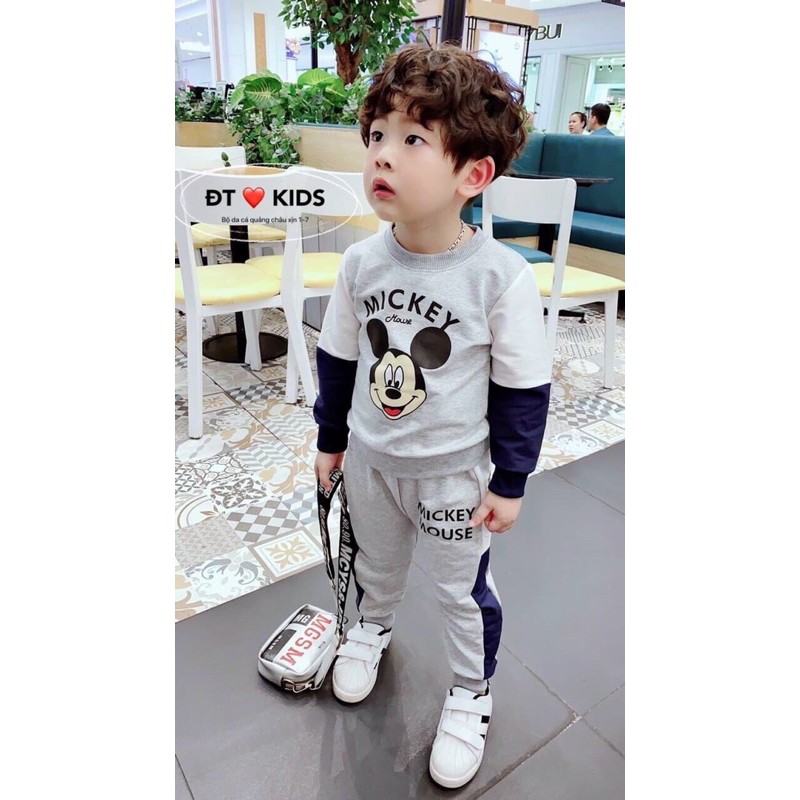 [Nỉ Phối] Bộ nỉ phối cho bé 8-15kg mã 32038