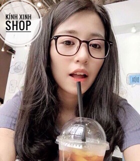 Kính Mắt vuông unisex 2 chấm Hottrends