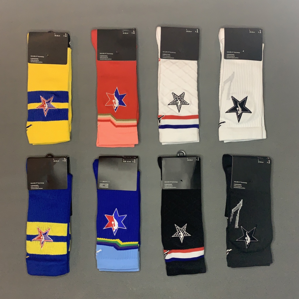 Vớ Thể Thao Cổ Cao Dày Dặn In Hình Đội Bóng Rổ Nba Airman All-Star Elite