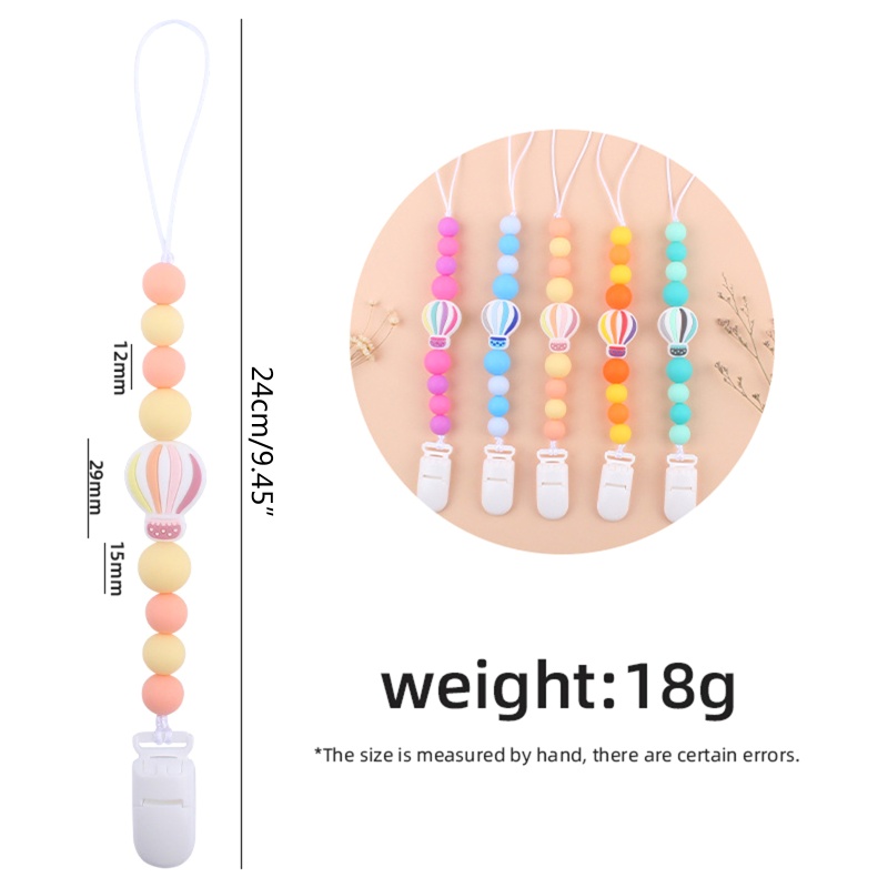 Kẹp Núm Ti Giả Bằng Silicon Hình Hoạt Hình Dễ Thương Cho Bé Sơ Sinh Mọc Răng