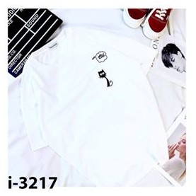 Áo Thun Nam Nữ Tay Lỡ Unisex Oversize Form Rộng Basic Tee Hình mèo đen nhò trên