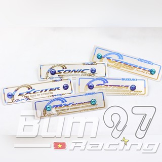 Bảng tên Titanium GR5 Lắp Xe Máy