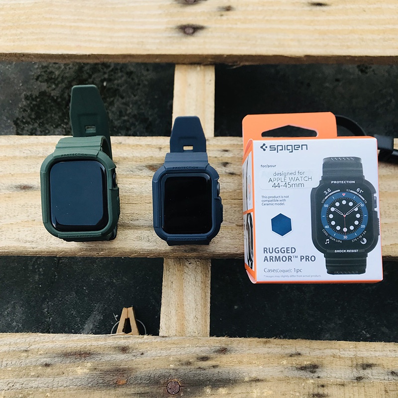 SPIGEN Bộ Ốp Silicone + Dây Đeo TPU Cho Đồng Hồ Apple iWatch Series 7 6 SE 5 4 45mm 41mm 40mm 44mm