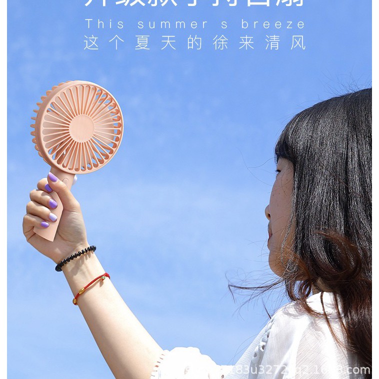 Quạt mini tích điện cầm tay có đế để bàn 3 tốc độ gió N9S