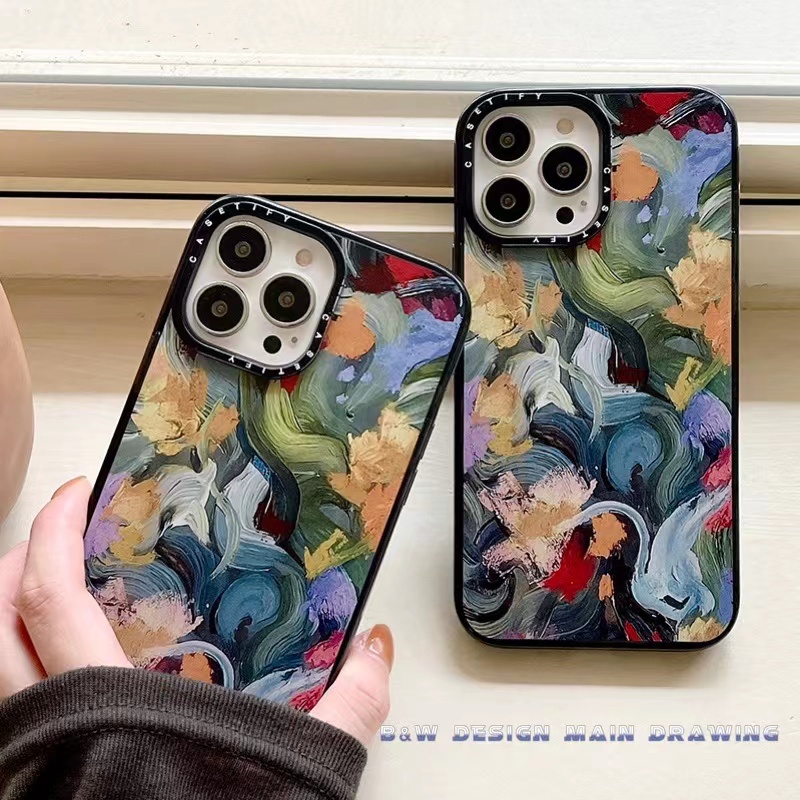 Ốp Điện Thoại Mềm Trong Suốt Chống Sốc Họa Tiết Tranh Sơn Dầu Cho iPhone 14 13 12 11 Pro MAX IX XS MAX XR 6 6s 7 8 Plus