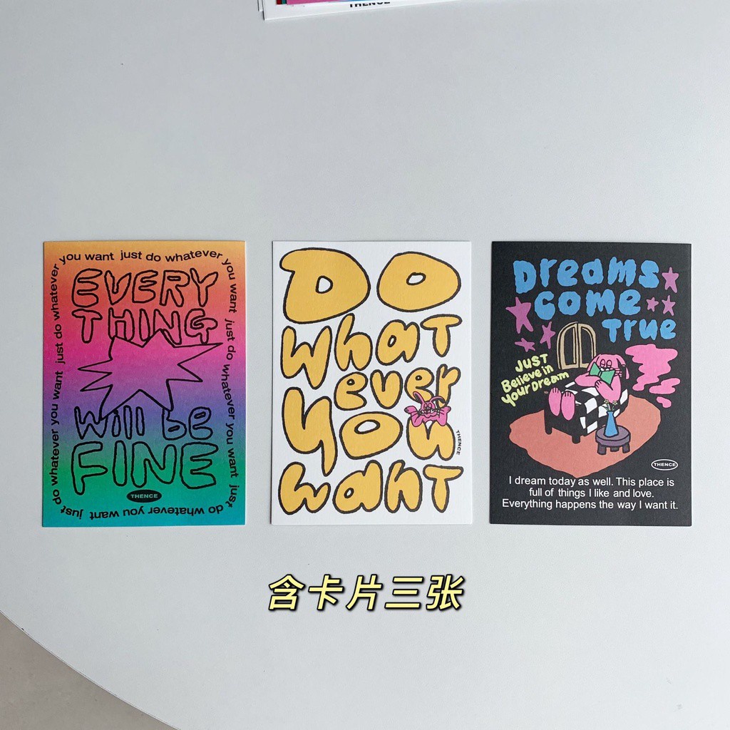 Set 15 thẻ ảnh trang trí dán tường phong cách retro độc đáo dễ thương