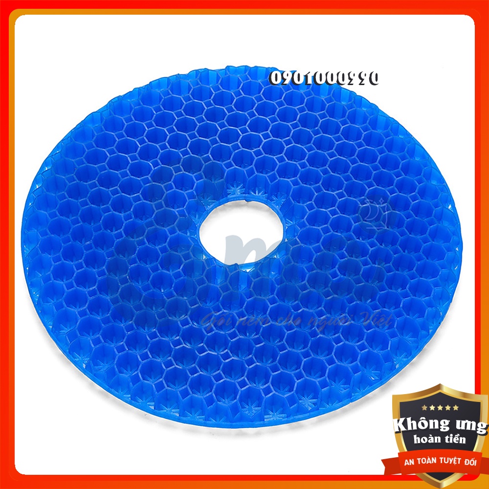 Đệm ngồi 3D Silicon chống trĩ cao cấp - Có hộp, vỏ chống trượt - Giảm đau xương cụt, thâm mông