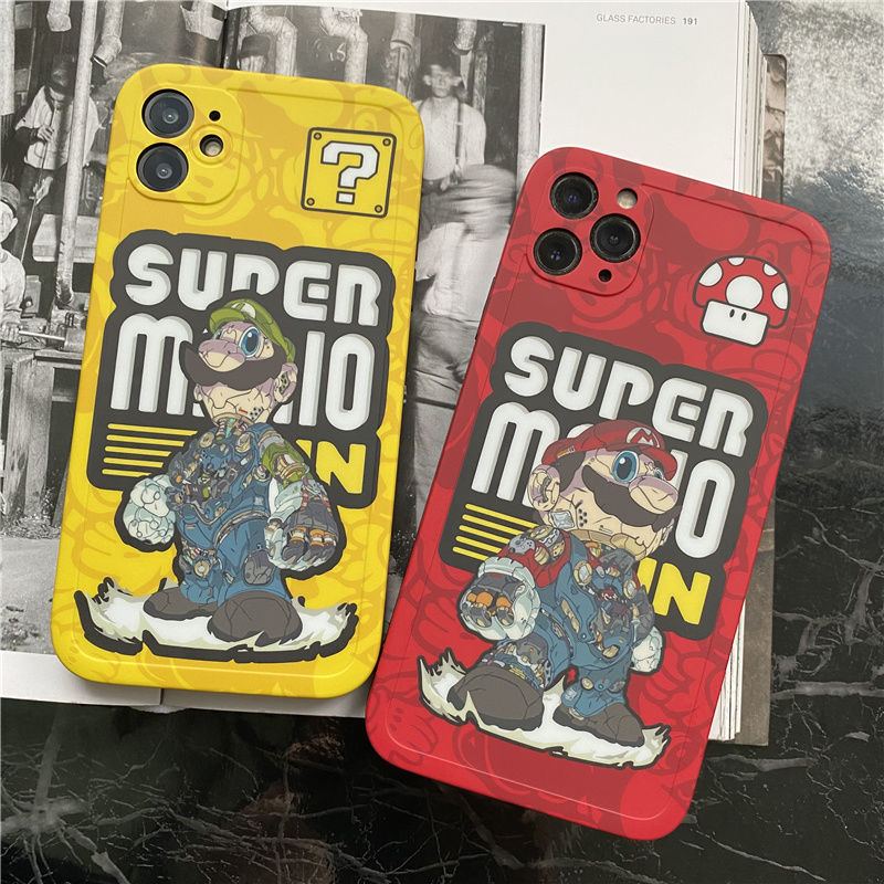 Ốp Điện Thoại Họa Tiết Hoạt Hình Phối Màu Xinh Xắn Cho iPhone 12 13 11 Pro Max X Xs Max Xr 7554