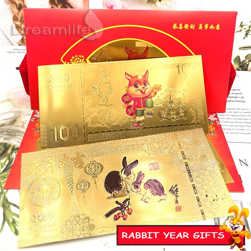 Bao Lì Xì Năm Mới 2023 In Hình Thỏ May Mắn