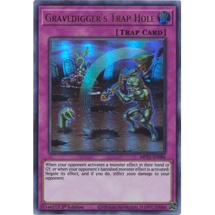 Thẻ bài Yugioh - TCG - Gravedigger's Trap Hole / MP21-EN086'