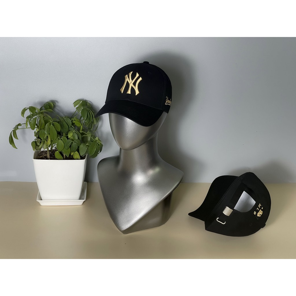 Mũ lưỡi trai NY đen VNXK full hộp cao cấp Free Size thêu logo chữ nổi 3D vàng, mã giảm 10k cho đơn 50k: 𝟵𝟵𝗙𝗔𝗦𝗛𝗜𝗢𝗡𝗦𝗔𝗟𝗘𝟭