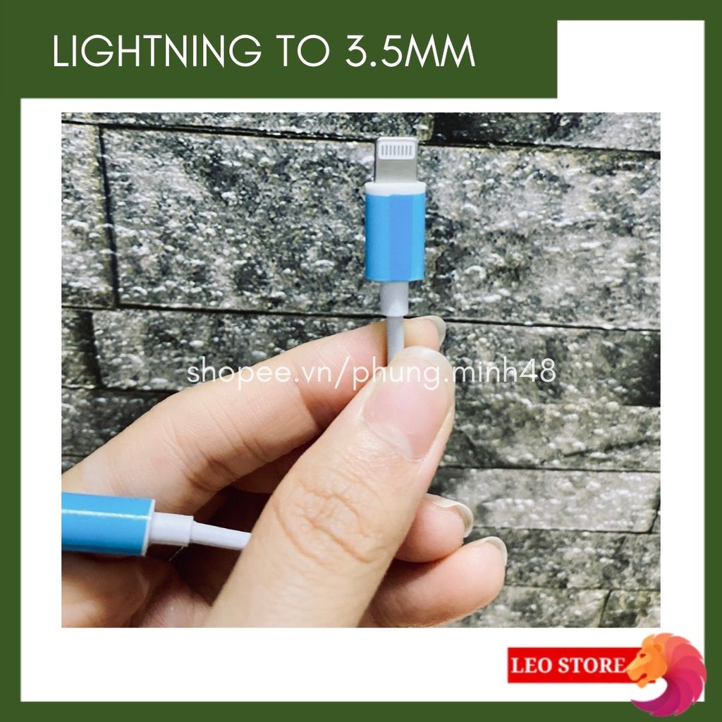 Cáp chuyển đổi Iphone/Ligtning ra 3.5mm Có mic  - Jack chuyển đổi Iphone sang 3.5mm - Lightning to 3.5