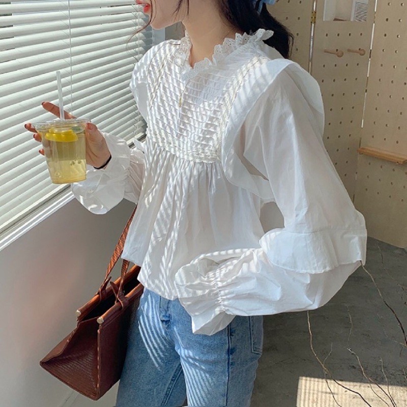 Áo BabyDoll Tiểu Thư Kẻ Ly Ngang