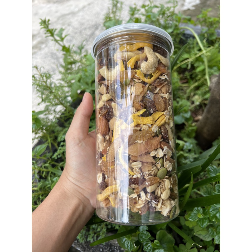 GRANOLA NHIỀU HẠT KHÔNG ĐƯỜNG - NGŨ CỐC ĂN KIÊNG NHIỀU HẠT KHÔNG ĐƯỜNG 500G ( Tỷ lệ yến mạch 5%)