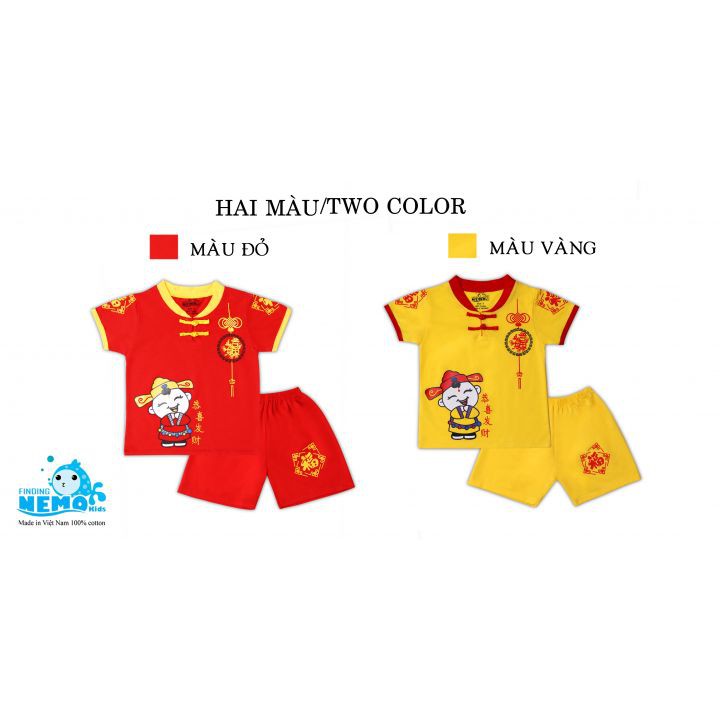 Bộ quần áo tết cho bé dạng cổ tàu 2023 mẫu chúc xuân,quần ái tết cho bé trai.đồ bộ cho trẻ em từ 8kg đến 26kg