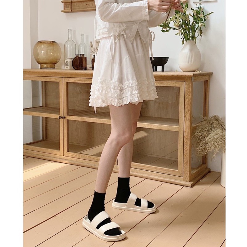 Dép quai ngang bánh mì nữ  cute  đẹp  thời trang DEPANVA QN001