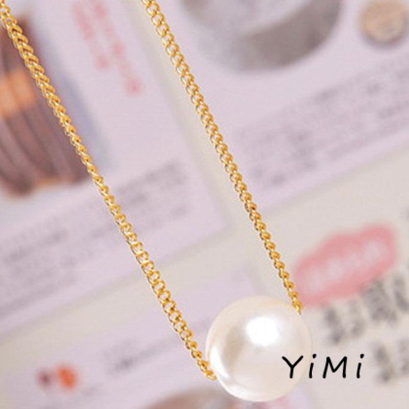 🌈Ngọt ngào và đơn giản 925 Sterling Silver Vòng cổ Vòng cổ Ngọc trai Trang sức cho Phụ nữ