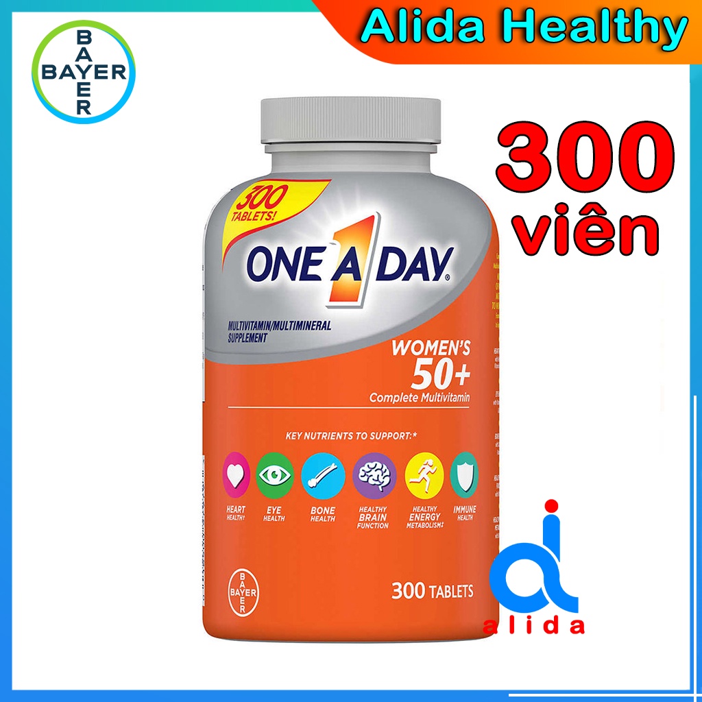 Vitamin Tổng Hợp Dành Cho Nữ One A Day Women's 50+, 300 viên chính hãng Mỹ