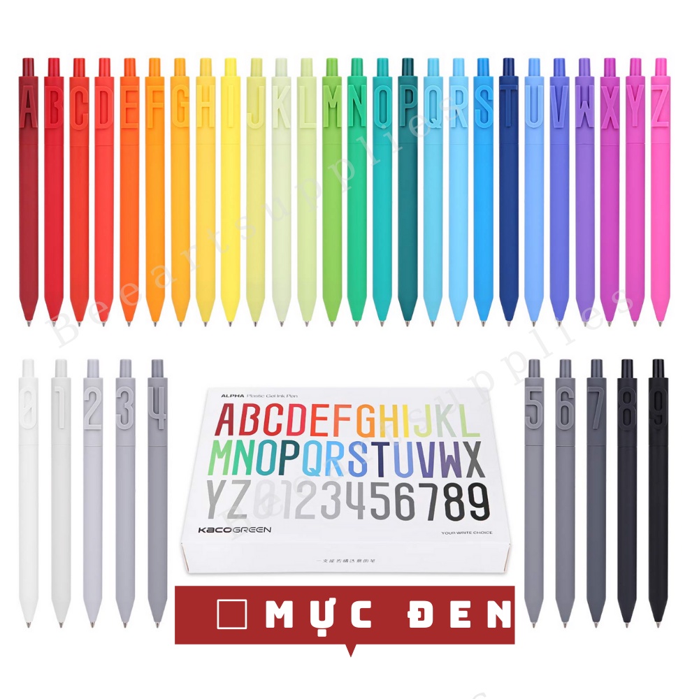 Bút Kaco Alpha Bút Gel Pen Nhiều Màu Cao Cấp viết sổ mịn tay chữ lên cực đẹp rõ nét