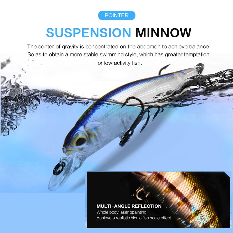 Mồi Giả Nhử Cá 63mm 5g Gắn Kèm Móc Câu Bằng Nam Châm