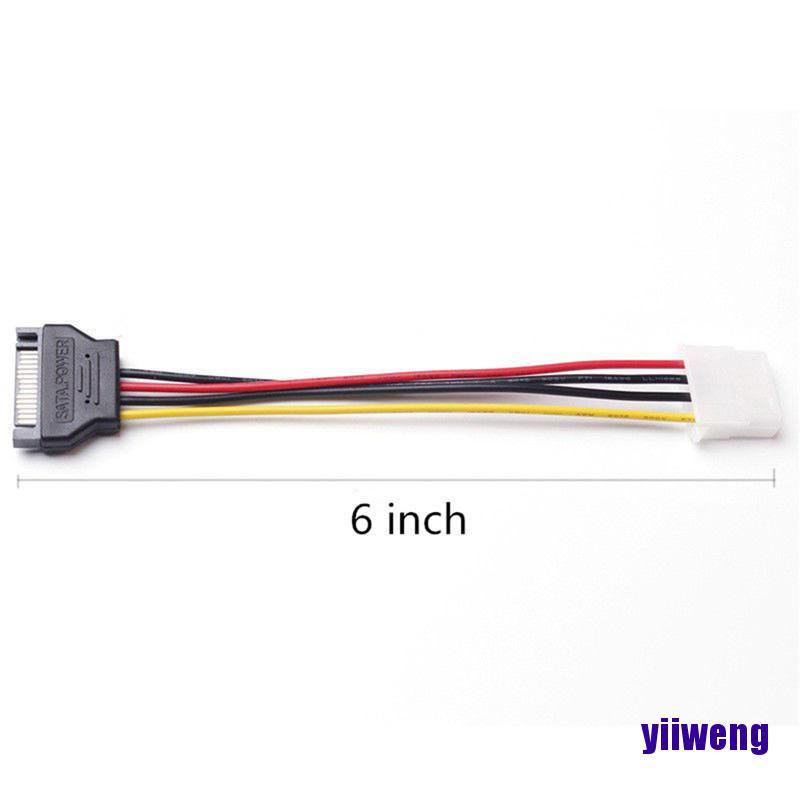 Cáp Chuyển Đổi Sata Sang Molex 6-inch