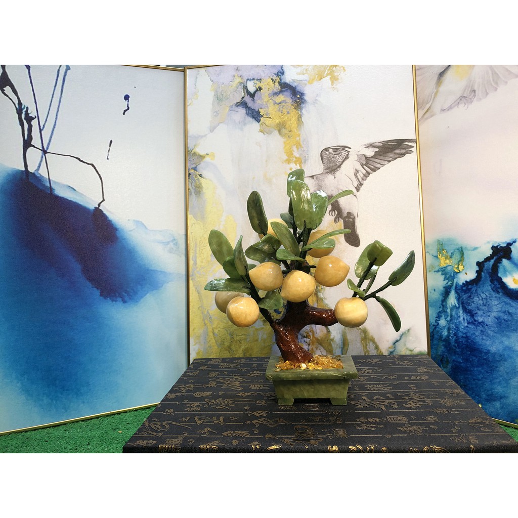 [Đá tự nhiên 100%]CÂY ĐÀO TIÊN ĐÁ VÀNG HOÀNG NGỌC | BigBuy360 - bigbuy360.vn