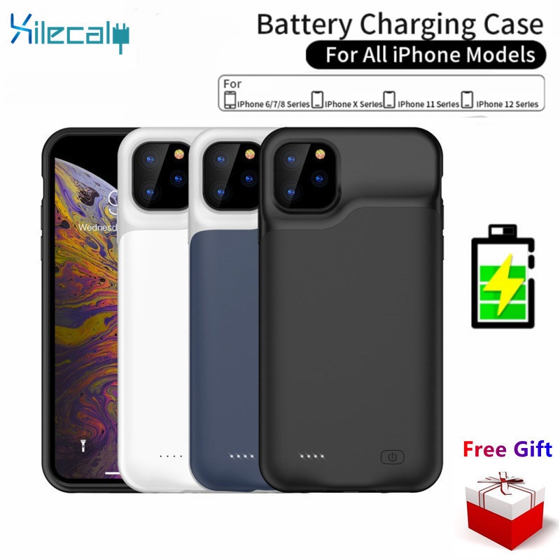 ❣Ốp Điện Thoại Tích Hợp Sạc Dự Phòng 10000mah Cho iphone 14 13 pro 12 11 pro max xs max xr 7 8
