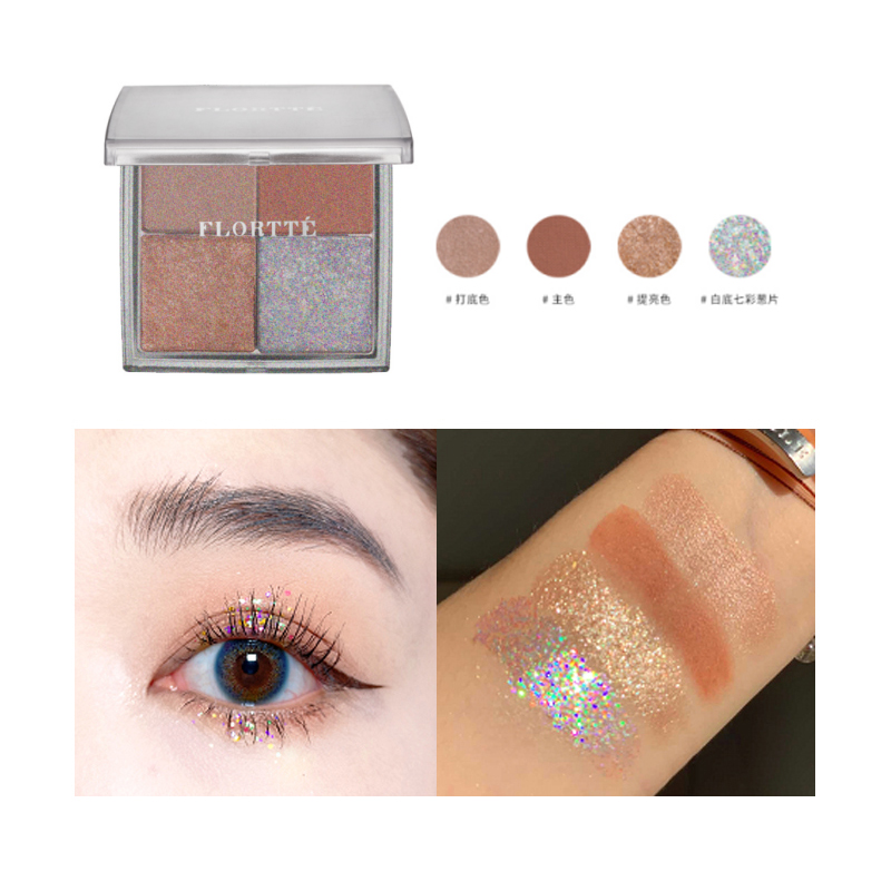 (Hàng Mới Về) Bảng Phấn Mắt Bốn Màu Trang Điểm Tiện Dụng | BigBuy360 - bigbuy360.vn