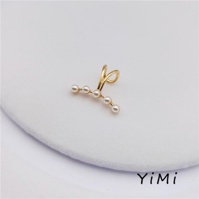 Khuyên Tai Dạng Kẹp Hình Chữ U Đính Ngọc Trai Cao Cấp Không Cần Xỏ Lỗ Cho Nữ