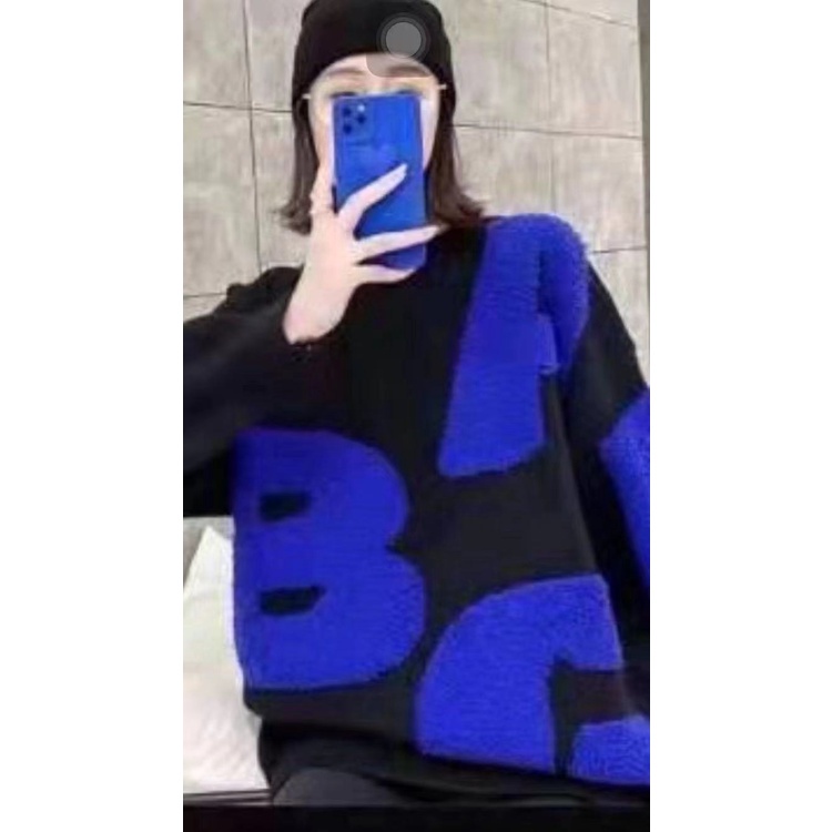 Áo len nữ kiểu, áo len nữ form rộng hoạ tiết chữ phong cách cá tính trẻ trung chất len dày mịn hàng quảng châu cao cấp | BigBuy360 - bigbuy360.vn