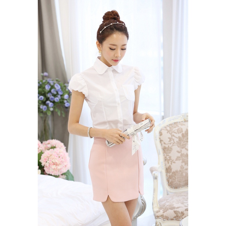 A116 Áo sơ mi ngắn tay nữ hè vải cotton cao cấp hàng nhập - Thời Trang Dương