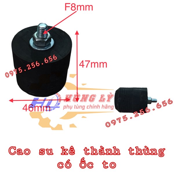 cao su kê thành thùng có ốc to phụ tùng ô tô phụ tùng máy nông nghiệp phụ tùng Hùng Lỳ