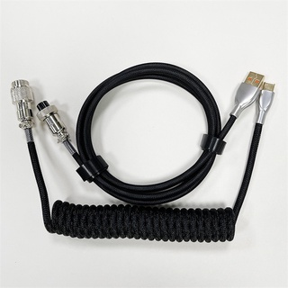 [BASIC] Dây cáp custom handmade Type-C cho bàn phím cơ / Coiled Custom cable type-C for mechanical keyboard