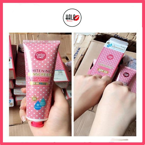 Kem Chống Nắng Trắng Da Cathy Doll L-Glutathione Magic Cream SPF50 PA+++ (138ml)