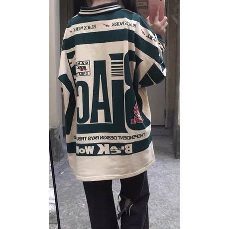 Áo Polo Dài Tay Unisex 🌼 Áo Thu Đông Black 🌼 Phong Cách Streetwear Best Seller