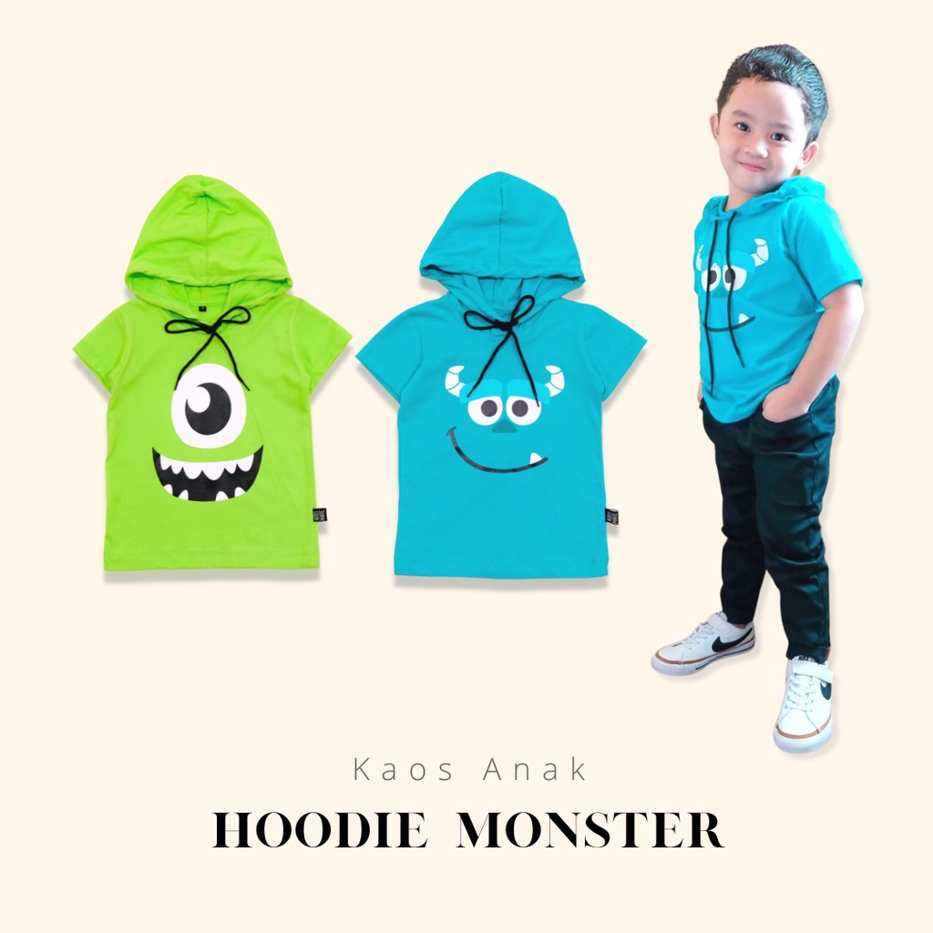 Áo Thun Trẻ Em Quái Vật Hoodie