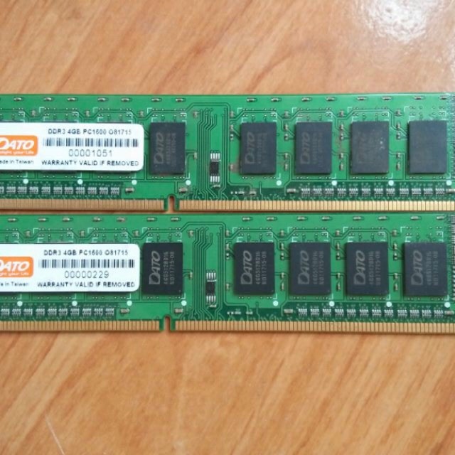 Ram DATO DDR3 8GB Bus 1600MHz