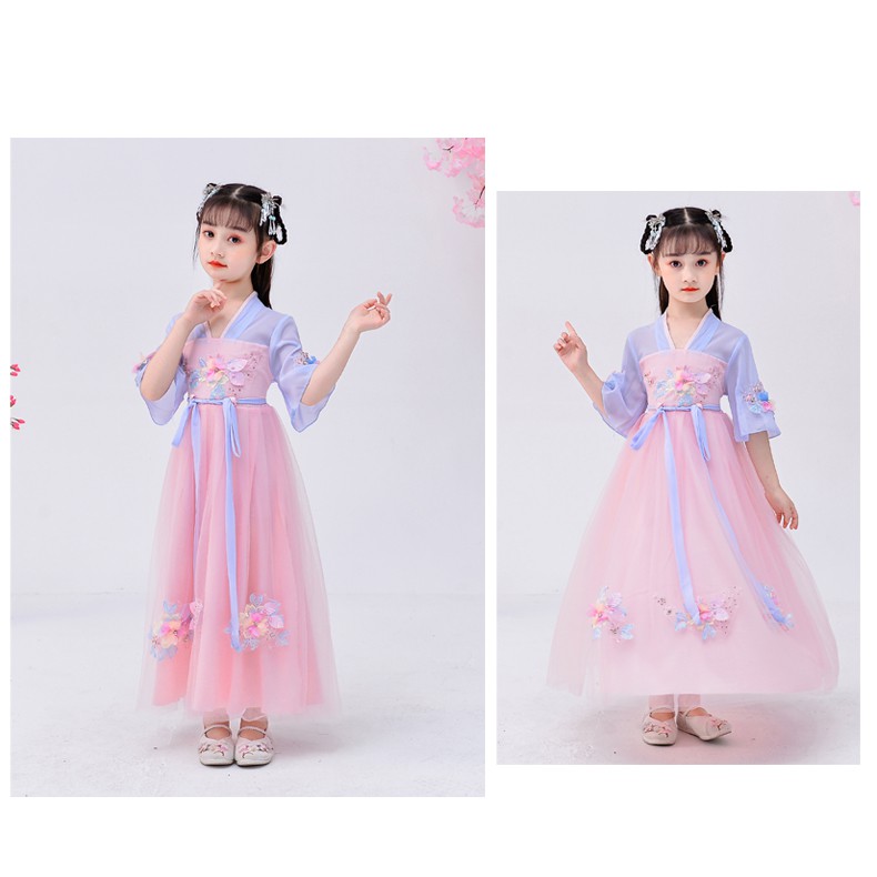 Váy Cổ Trang Hanfu Bé gái Phong Cách Trung Quốc-Jena522