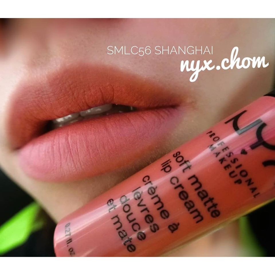 Son kem lì NYX Professional Makeup Soft Matte Lip Cream 8 mL - Shanghai