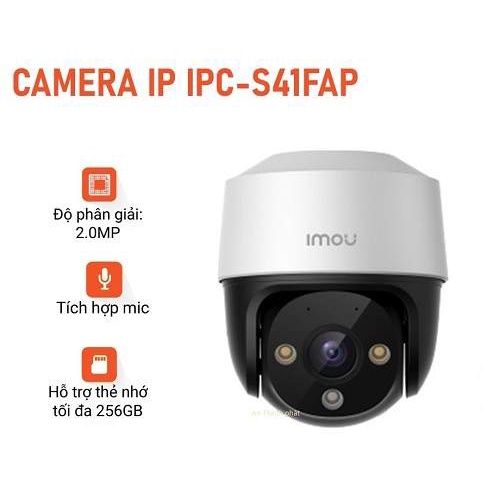 Camera IP Speed Dome hồng ngoại 4.0 Megapixel DAHUA IPC-S41FAP-IMOU