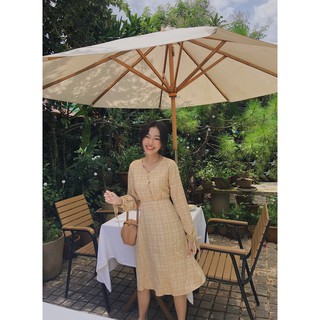 Váy xòe dáng dài cổ v vb66 1994closet