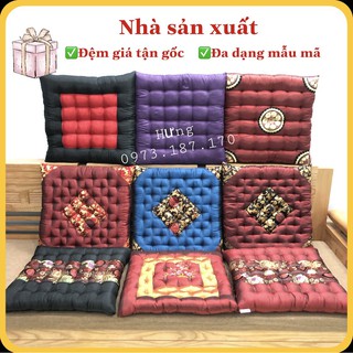 Đệm ngồi bệt I Gấm lụa 40x40 I Đệm ngồi thiền